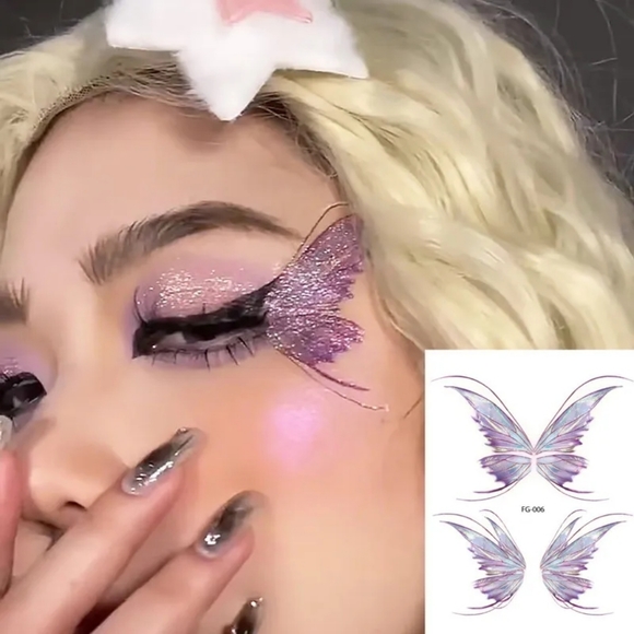 Makeup New Butterfly Facial Tattoo Poshmark